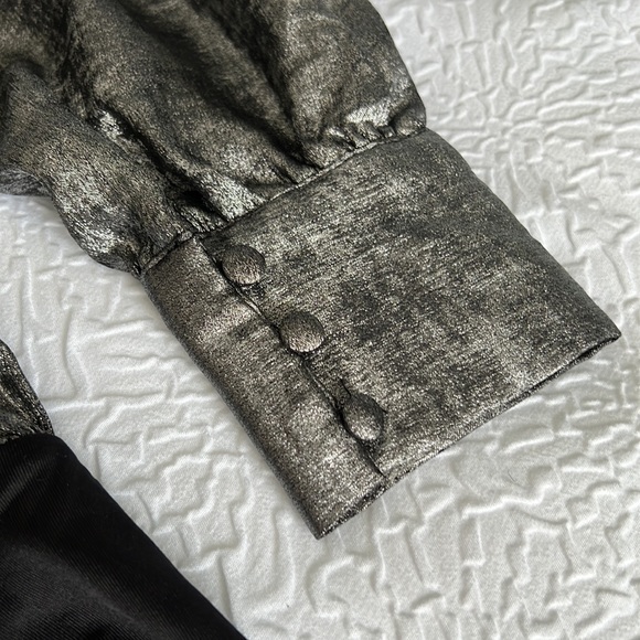 Dynamite Metallic Wrap Bodysuit NWT - Picture 4 of 5